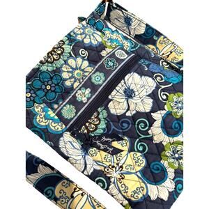 Vera Bradley Crossbody Hipster Retired Mod Floral Blue Green Handbag, GUC